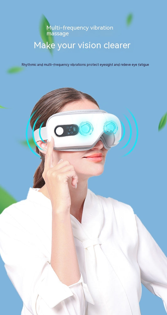 Masseur Oculaire Intelligent S-5 – Massage 10D, Chaleur Relaxante, Bluetooth & Écran LCD