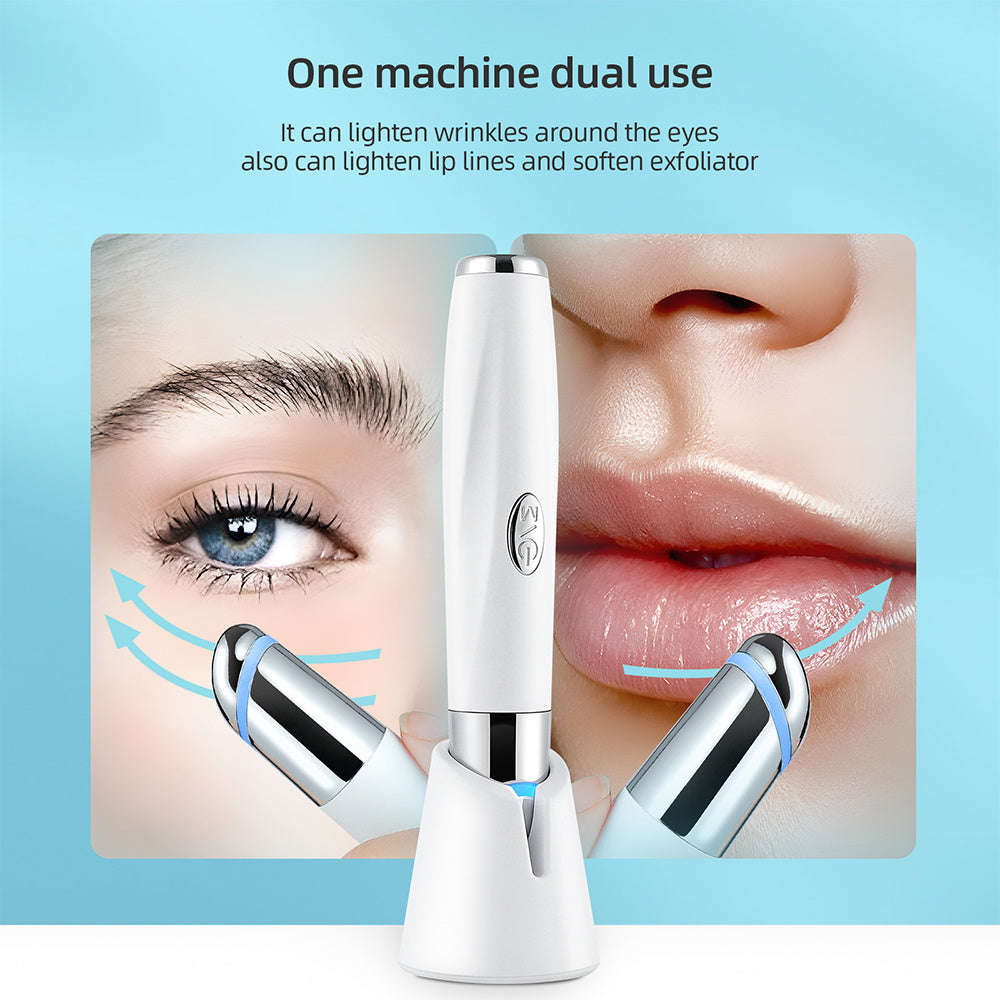 Stylo de Massage Intelligent pour les Yeux – Anti-Cernes, Anti-Poches, Chauffant & Vibrations Haute Fréquence