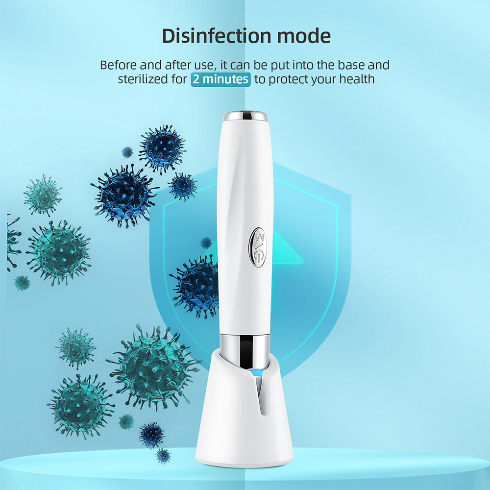 Stylo de Massage Intelligent pour les Yeux – Anti-Cernes, Anti-Poches, Chauffant & Vibrations Haute Fréquence