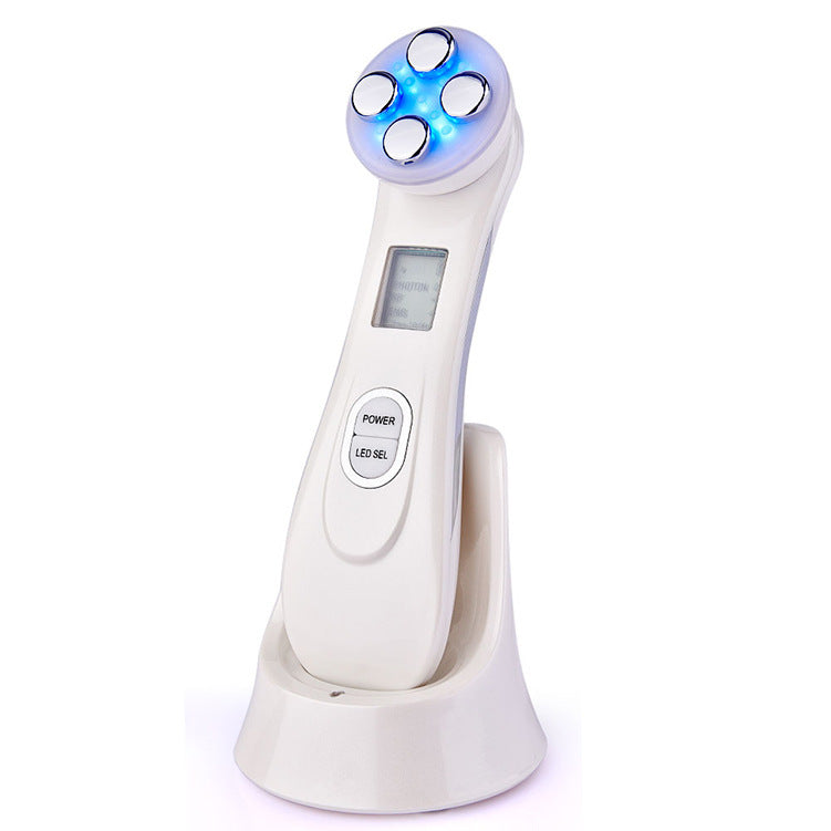 Appareil de Soin Visage 6-en-1 – EMS, Radiofréquence, LED Photon, Électroporation & Raffermissement