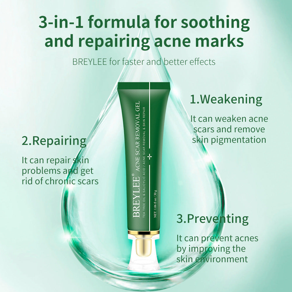 Gel Réparateur Anti-Cicatrices d’Acné – Arbre à Thé & Acide Salicylique | Sérénaya