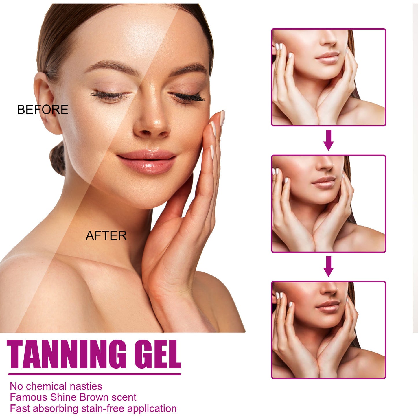 Gel Autobronzant Naturel – Effet Hâlé Instantané (100g)