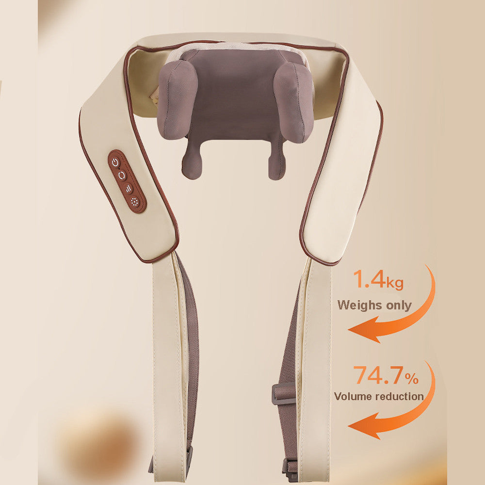 Masseur Électrique Chauffant pour Cou, Dos et Épaules – Relaxation Profonde à Domicile
