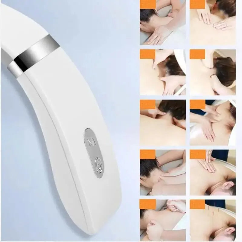 Mini Masseur Cervical Intelligent – EMS & Chaleur Apaisante | Soulagement des Douleurs de Nuque et Épaules