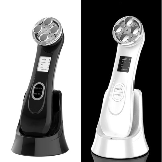 Appareil de Soin Visage 6-en-1 – EMS, Radiofréquence, LED Photon, Électroporation & Raffermissement