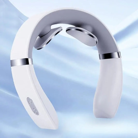 Mini Masseur Cervical Intelligent – EMS & Chaleur Apaisante | Soulagement des Douleurs de Nuque et Épaules