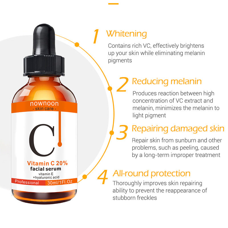Sérum Vitamine C 20% & Collagène – Éclat du Teint, Anti-Âge & Hydratation Intense