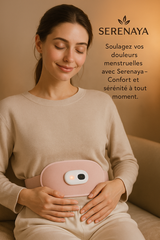 Ceinture Chauffante & Massante Sans Fil – Soulagement des Règles Instantané