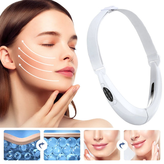 Masseur Facial V-Lift LED – Raffermissement du Visage & Réduction du Double Menton