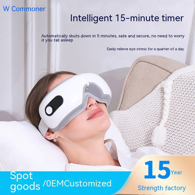 Masseur Oculaire Intelligent S-5 – Massage 10D, Chaleur Relaxante, Bluetooth & Écran LCD